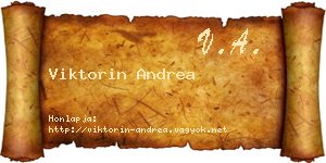 Viktorin Andrea névjegykártya