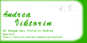 andrea viktorin business card